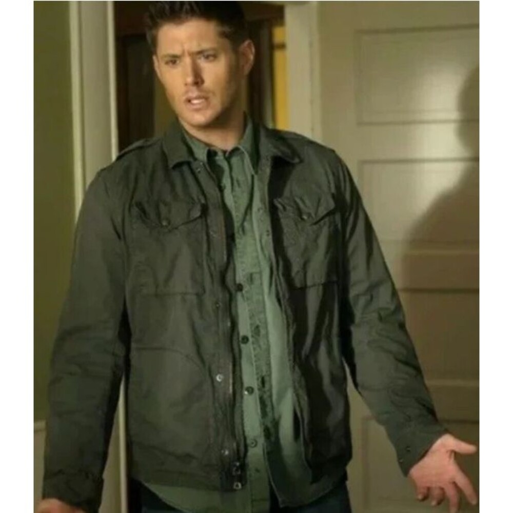 RARE Dean Winchester SUPERNATURAL Banana Republic Jacket Army Green Large Tall